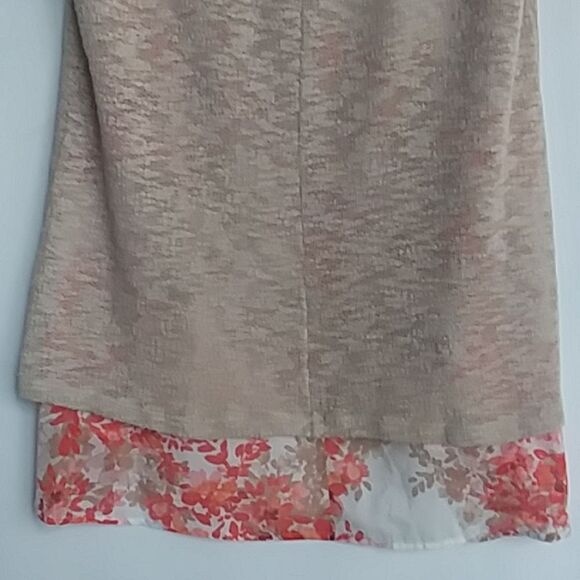 Dress Barn Layered Look Lightweight Sweater with Built in Chiffon Sleeve… - Picture 6 of 9